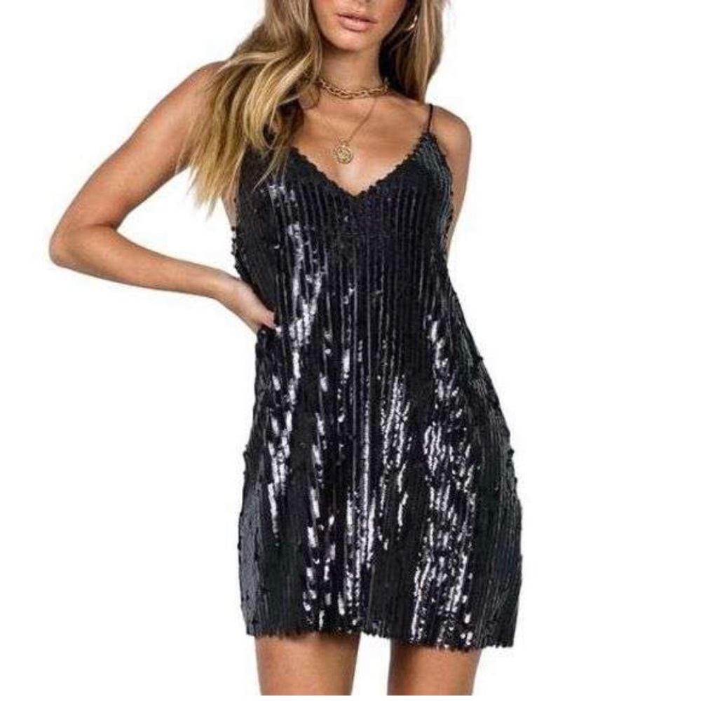 Princess Polly Black Mini Dress